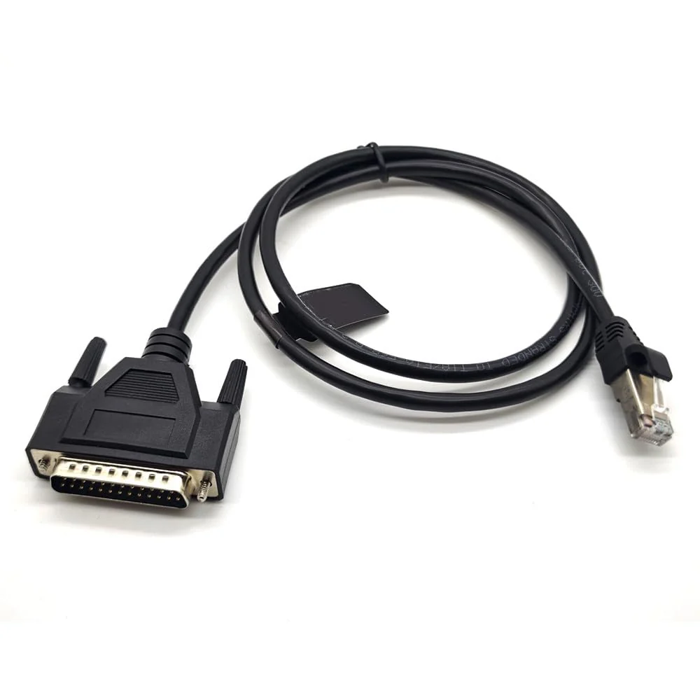 DB25 Male to RJ45 Male Ethernet Modem Console Cable 1Meter - Image 2