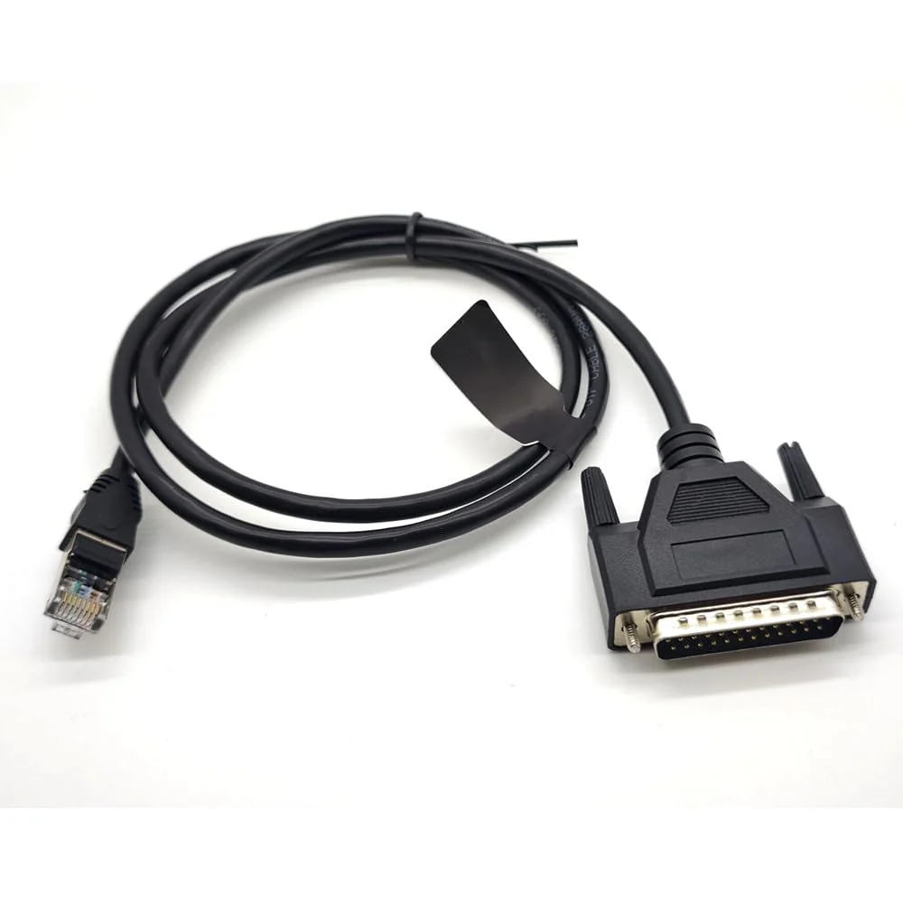 DB25 Male to RJ45 Male Ethernet Modem Console Cable 1Meter - Image 3