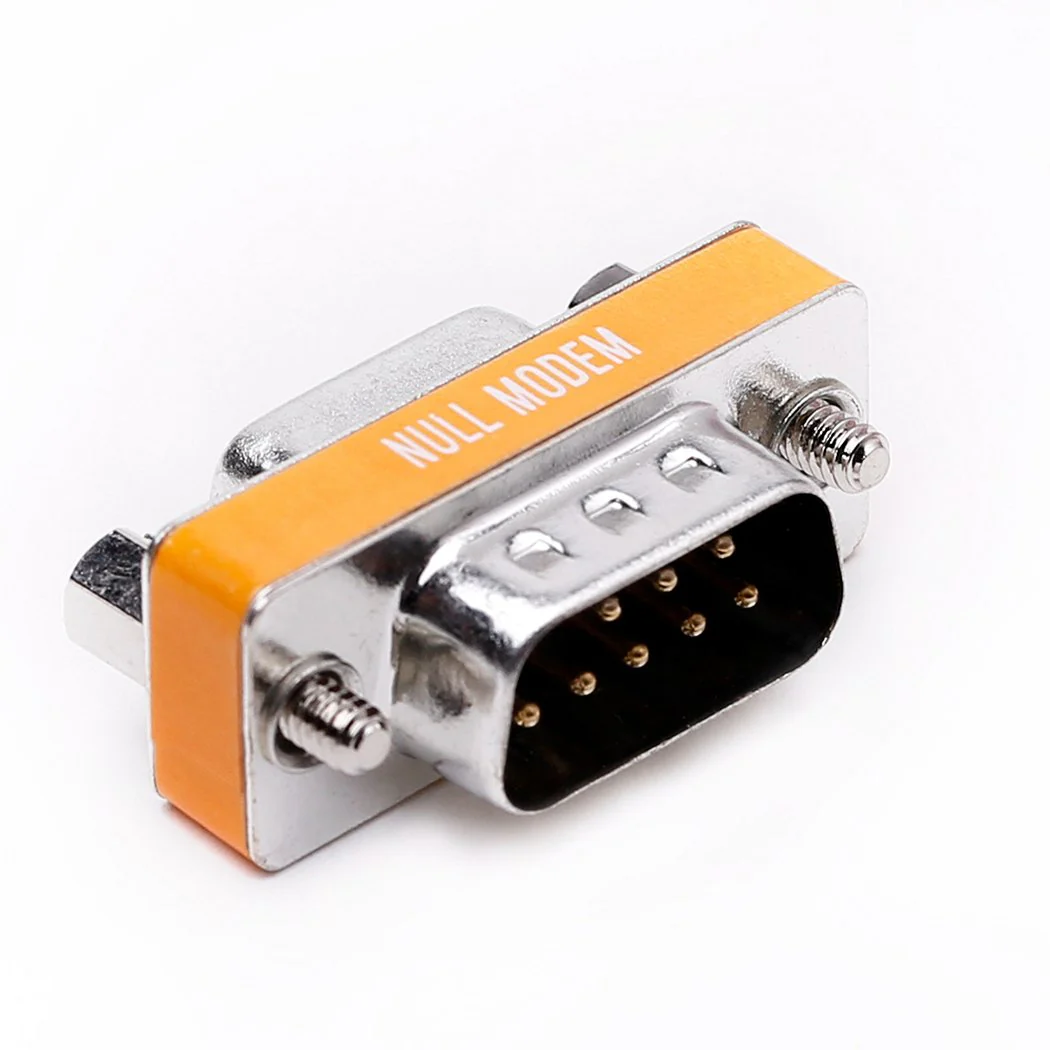 DB9 Null Modem Adapter Male to Female Slimline Data Transfer Serial Port Adapter 10 Pack - Image 3