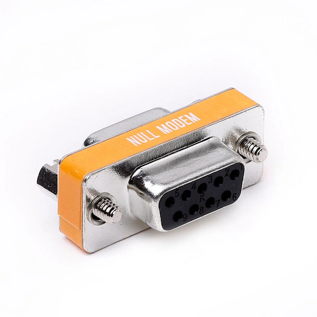 DB9 null modem female to female slimline data transfer serial port adapter 2 Pack - Image 3