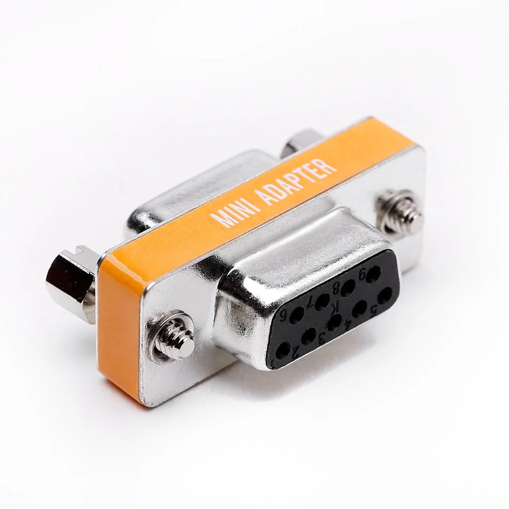 DB9 null modem female to female slimline data transfer serial port adapter 2 Pack - Image 4
