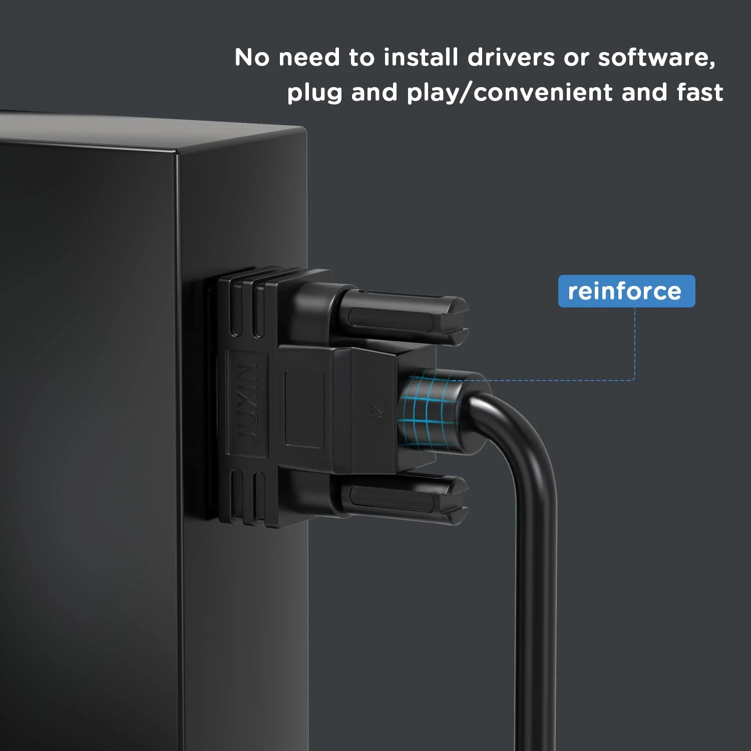 DB9 Serial Cable RS232/RS485/RS422 Extension Cable, DB9 Male to Bare Wire Cable Marked 10 Foot, D-USB 9-pin Port Terminal Male Adapter Connector Distribution Board, No Soldering Required - Black 10FT - Image 7