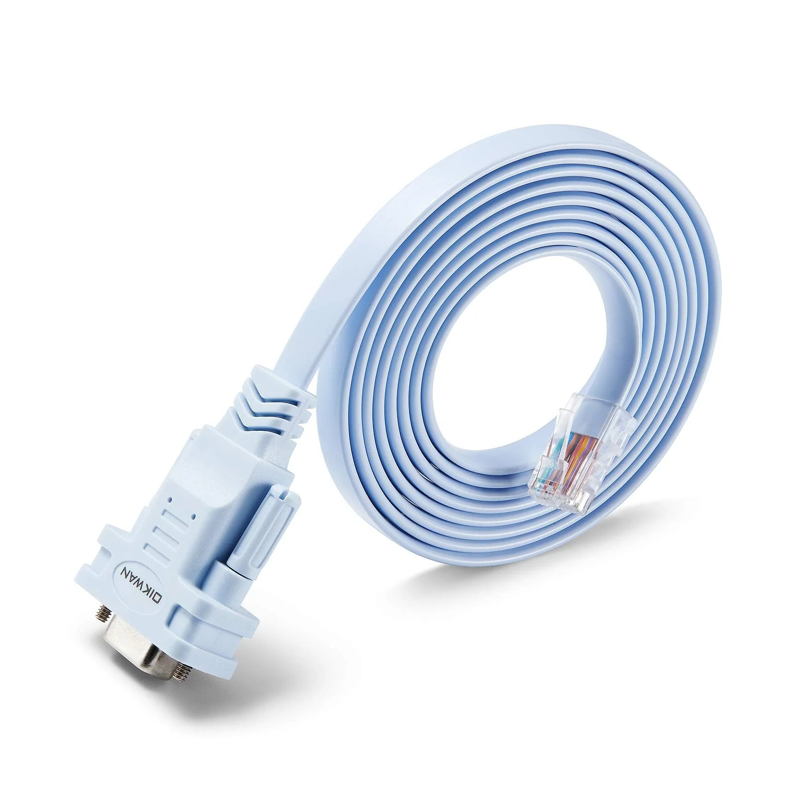 DB9 to RJ45 Console Cable,Compatible with Cisco Routers Switches Firewalls CAB-CONSOLE-RJ45 - Image 2