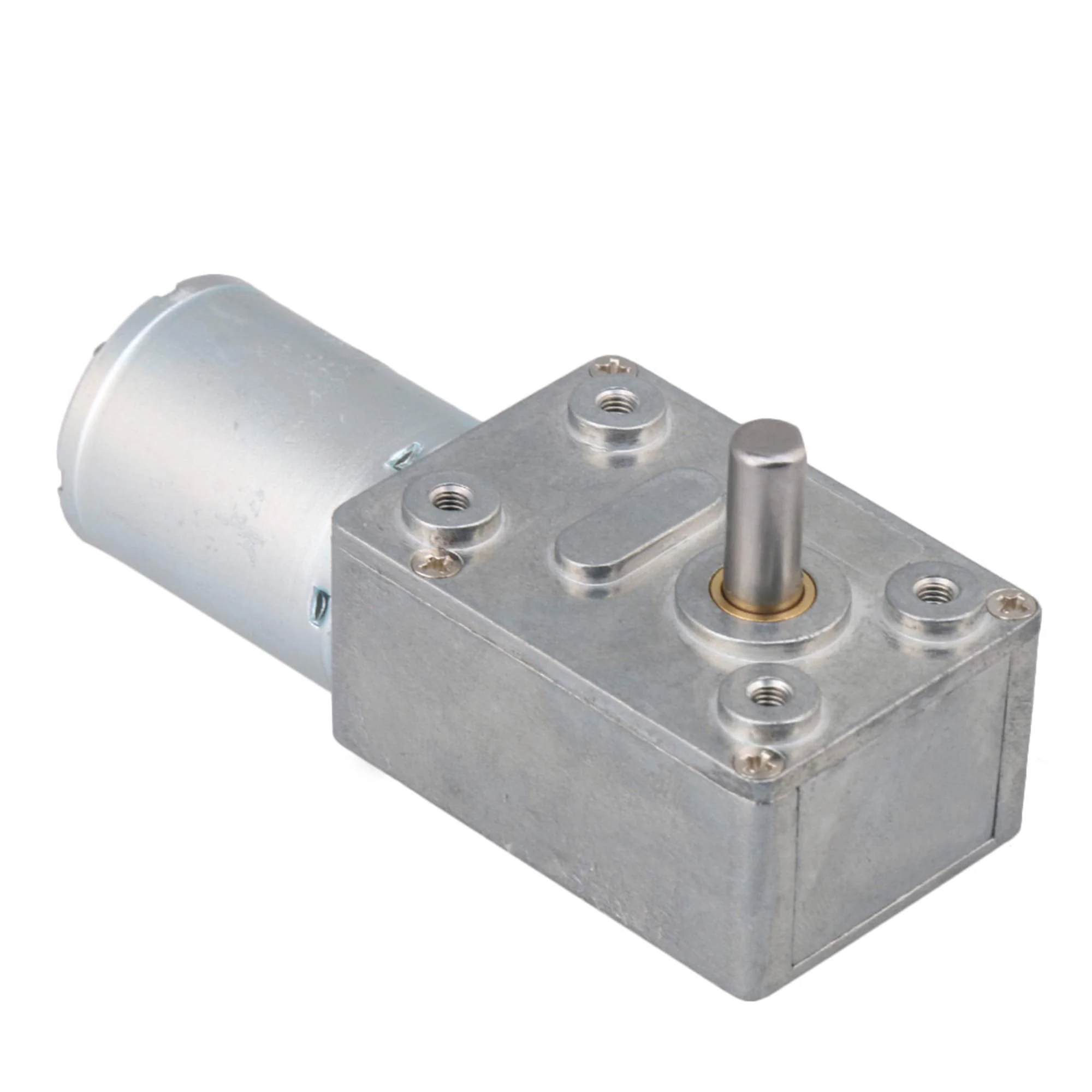 DC 12V 0.6RPM Square Low Speed High Torque Turbo Worm Geared Motor Right Angle Gear Motor - Image 2