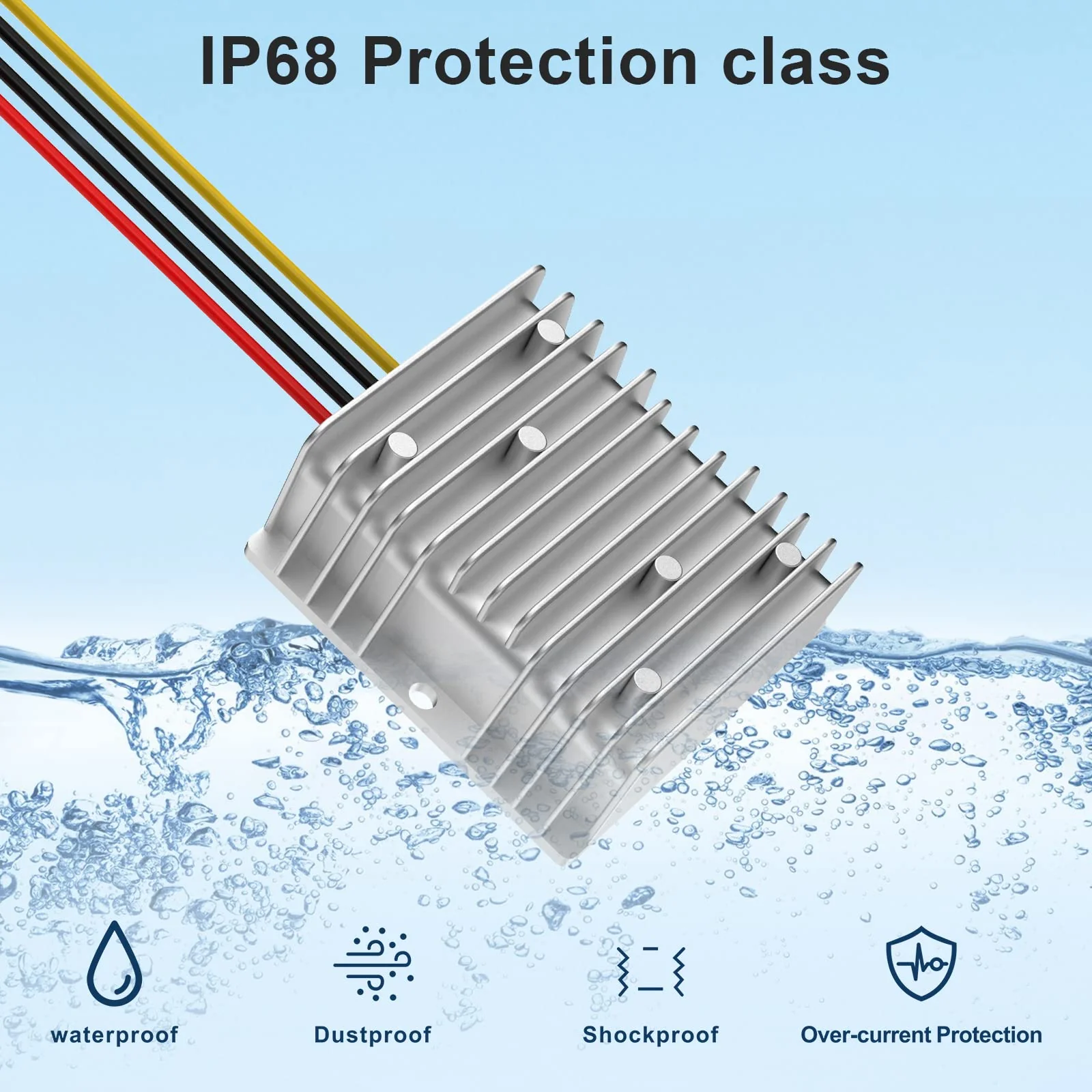 DC 12V Boost to 19V 10A 190W Boost Converter Power Converter Waterproof Module Transformer is Used for Golf cart, CLU bcarand Other Vehicles 12V TO 19V 10A 190W - Image 3