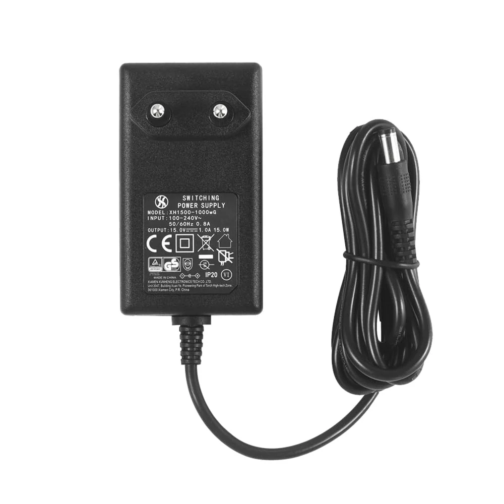 DC 15V 1A 1000mA Power Supply Adapter, Plug 5.5 mm x 2.1 mm with Selectable 5.5 mm x 2.5 mm, 3.5 mm x 1.35 mm Plug Tips - Image 2