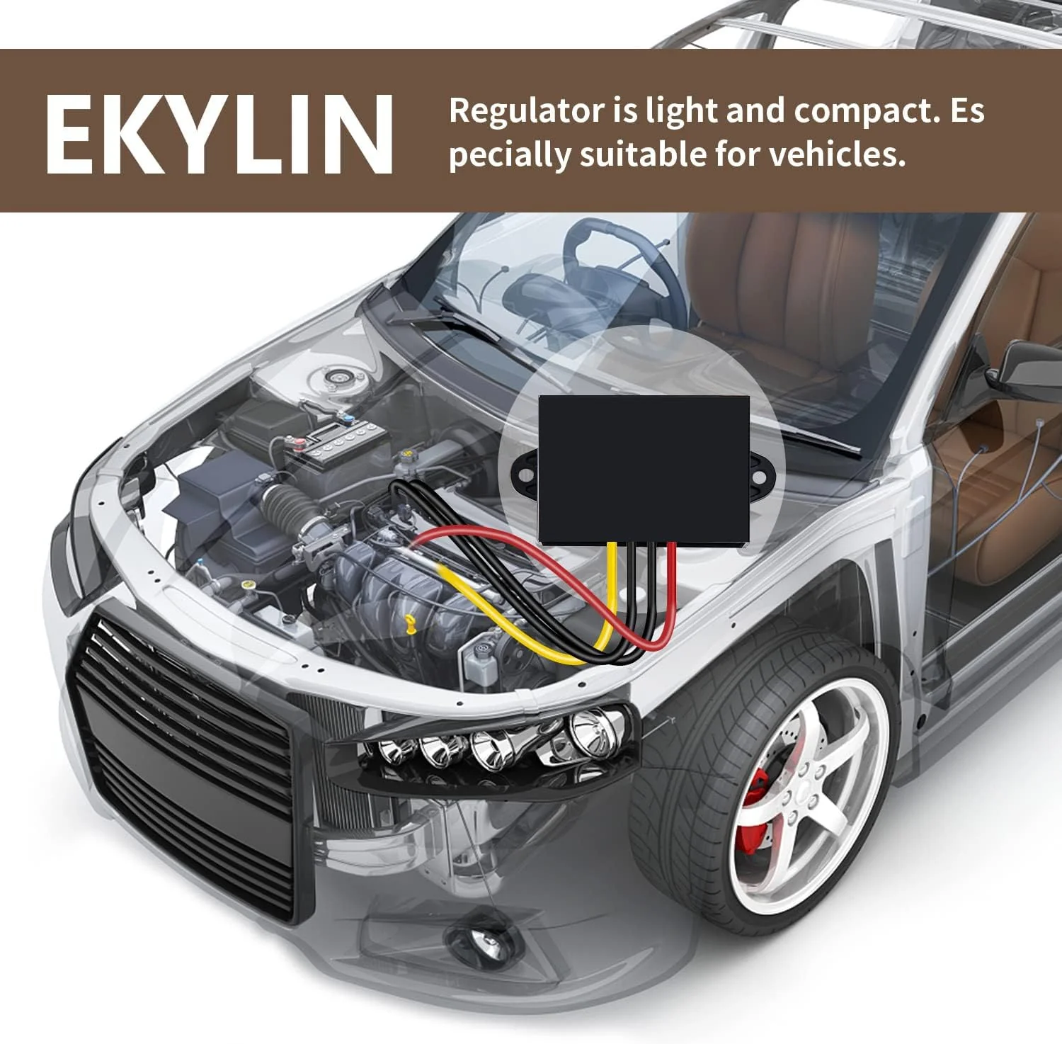 DC 5V to 12V Step Up Converter Power Adapter Regulator 4A 48W for Car Vehicle Boat Motor Stereo Radio Solar System (Accept DC 5-11V Inputs) - Image 2
