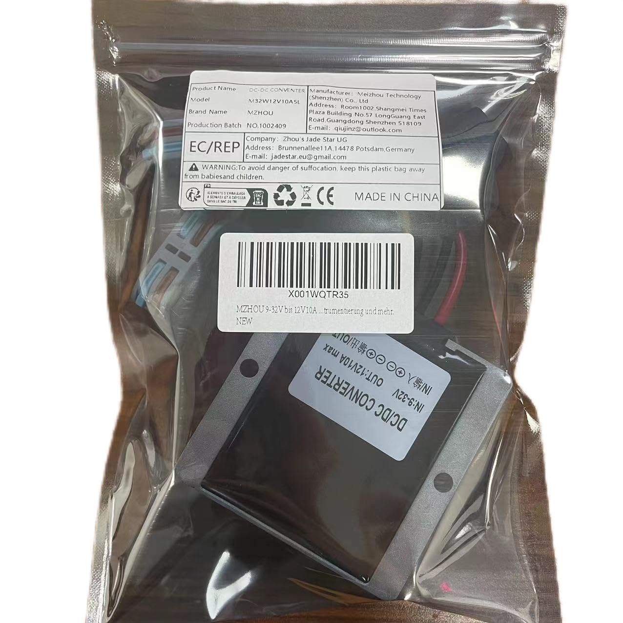 DC 9V-32V to 12V10A Voltage Converter, 24V Step Down to 12V 120W Buck With Safety Fuse and Clamps, Voltage Regulator, Power Supply Adapter, Truck Step-Down Volt Gray-DC 9-32V to 12V 10A - Image 8