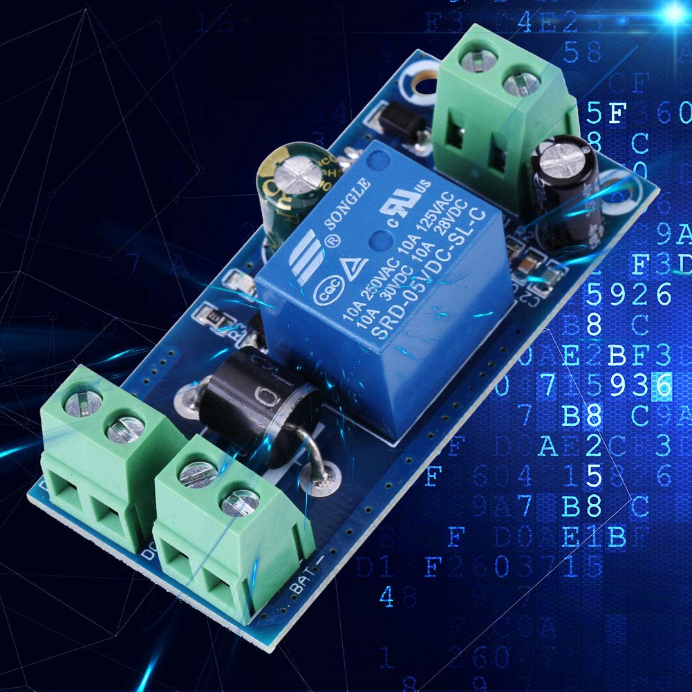 DC Backup Battery Switching Module, 5V~48V 10A Power Supply/Battery Automatic Switching Module Emergency Control - Image 2