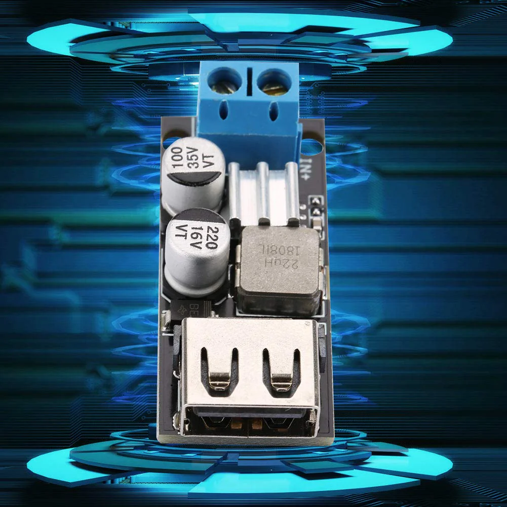 DC-DC Supply Voltage Converter 12V 24V 6V-32V to 5V QC3.0 USB Fast Charging - Image 3