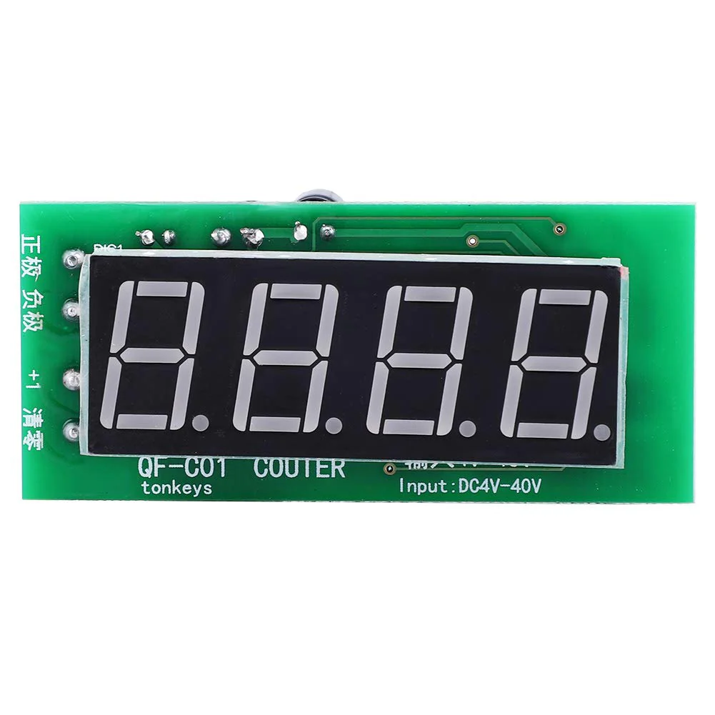 DC4-40V QF-C04 Counter Module, 4-Digit Digital Display, 0-9999 Counting Range with Memory Function - Image 5