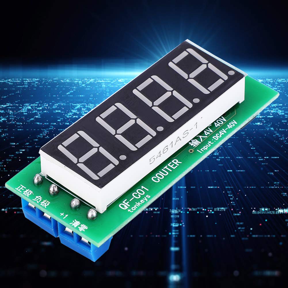 DC4-40V QF-C04 Counter Module, 4-Digit Digital Display, 0-9999 Counting Range with Memory Function - Image 8
