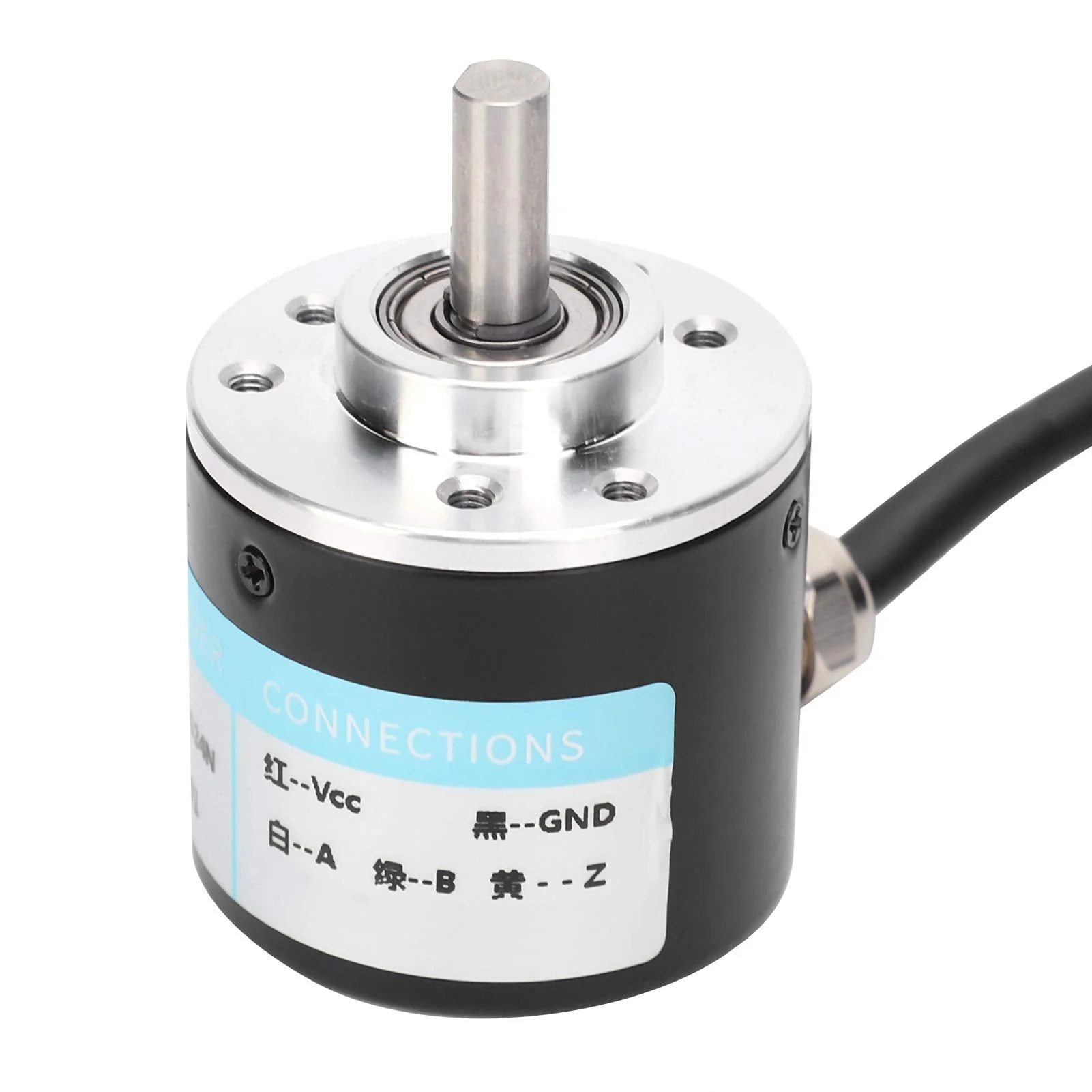 DC5-24V Incremental Optical Rotary Encoder, Solid Shaft ABZ, 3-Phase Motion Control Component, 30 KHz, 1000B/1024B (1000Z) 1000Z - Image 6