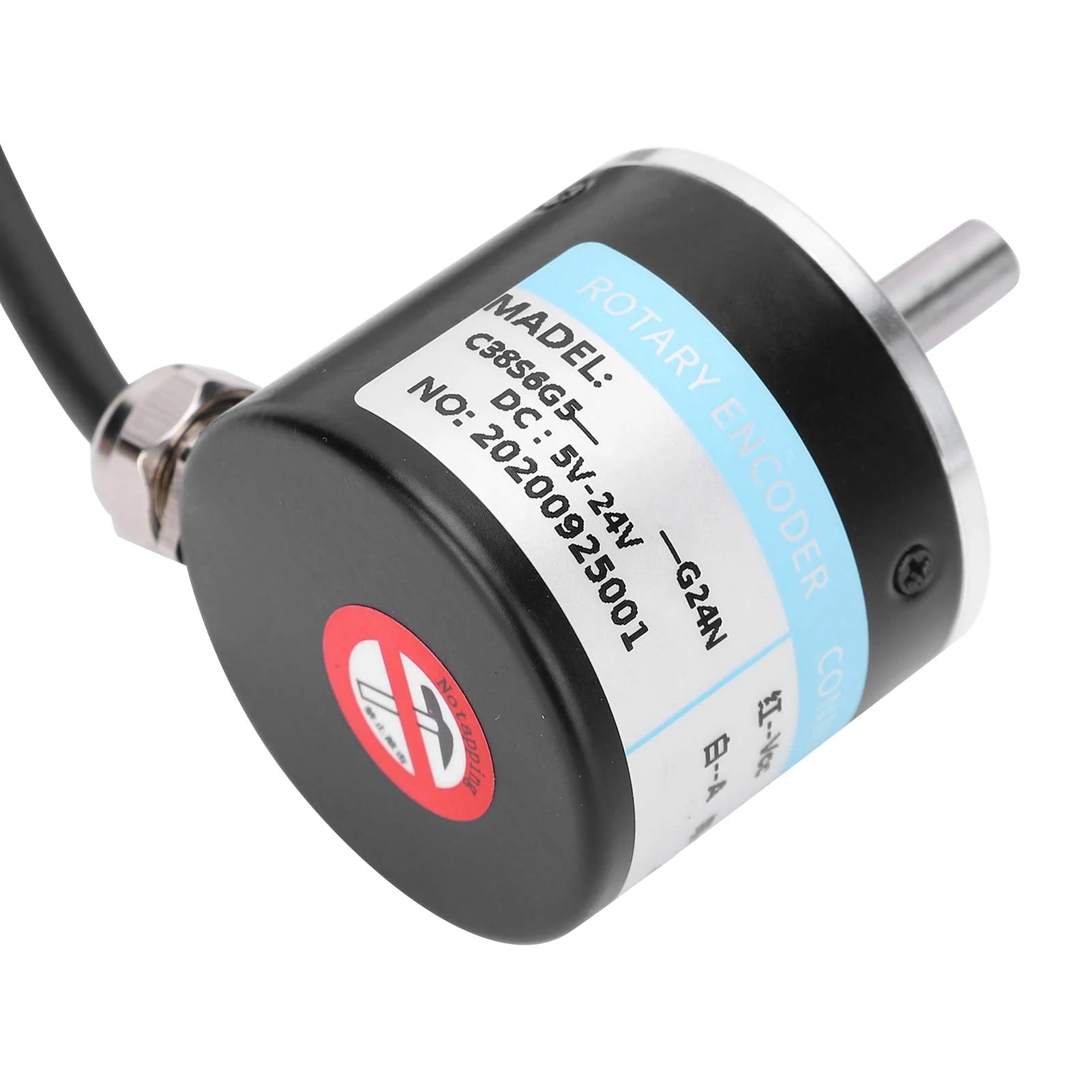DC5-24V Incremental Optical Rotary Encoder, Solid Shaft ABZ, 3-Phase Motion Control Component, 30 KHz, 1000B/1024B (1000Z) 1000Z - Image 7
