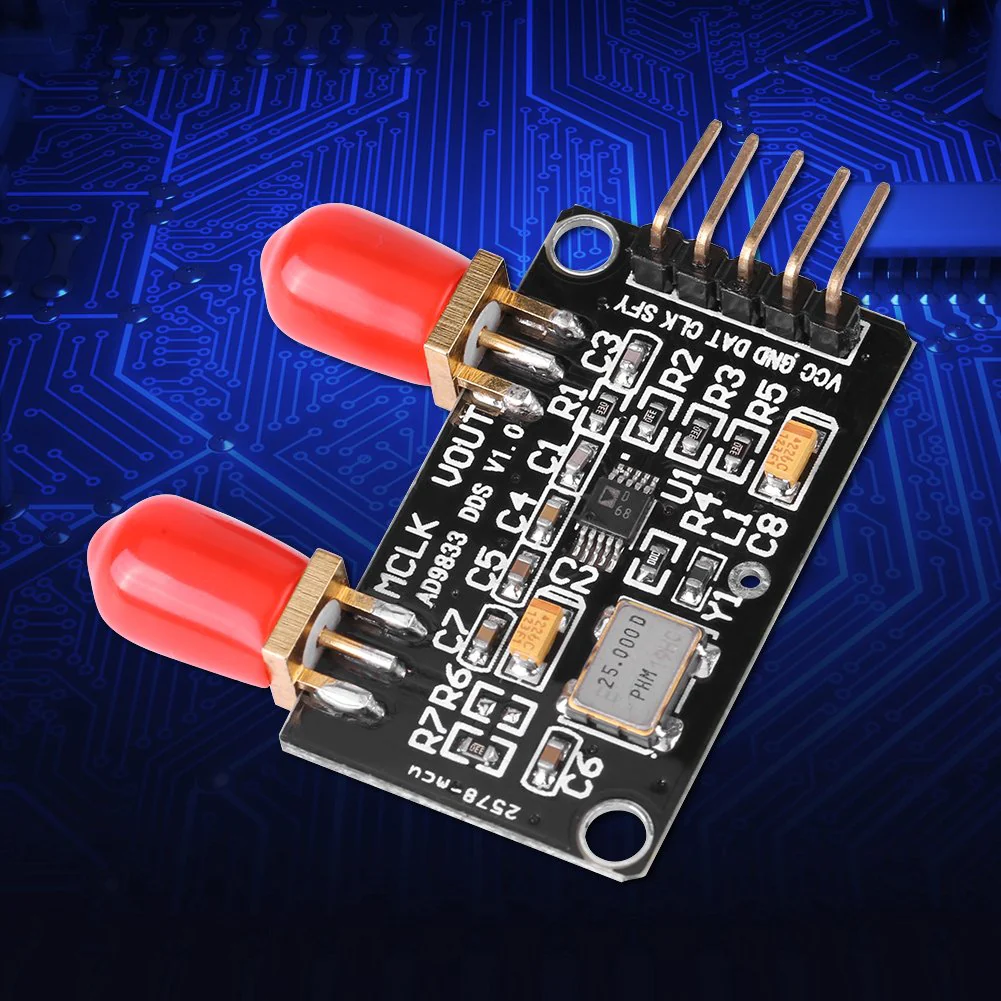 DDS Signal Generator Module AD9833 0MHz to 12.5MHz Square/Triangle/Sine Power Supply: 2.3V to 5.5V - Image 5