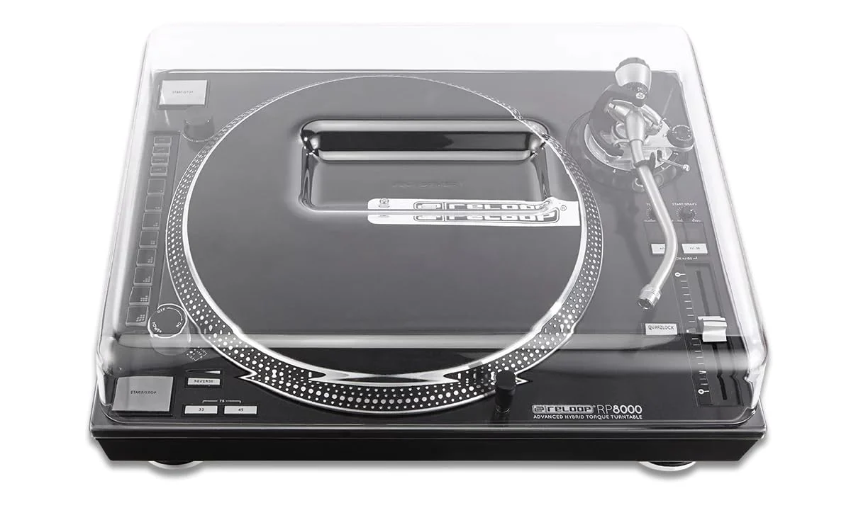 Decksaver DS-PC-RPTURNTABLE Impact Resistant Polycarbonate Cover for Reloop RP-8000 and RP-7000 Turntables - Image 2