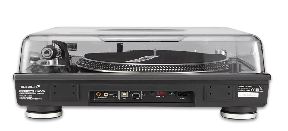 Decksaver DS-PC-RPTURNTABLE Impact Resistant Polycarbonate Cover for Reloop RP-8000 and RP-7000 Turntables - Image 3