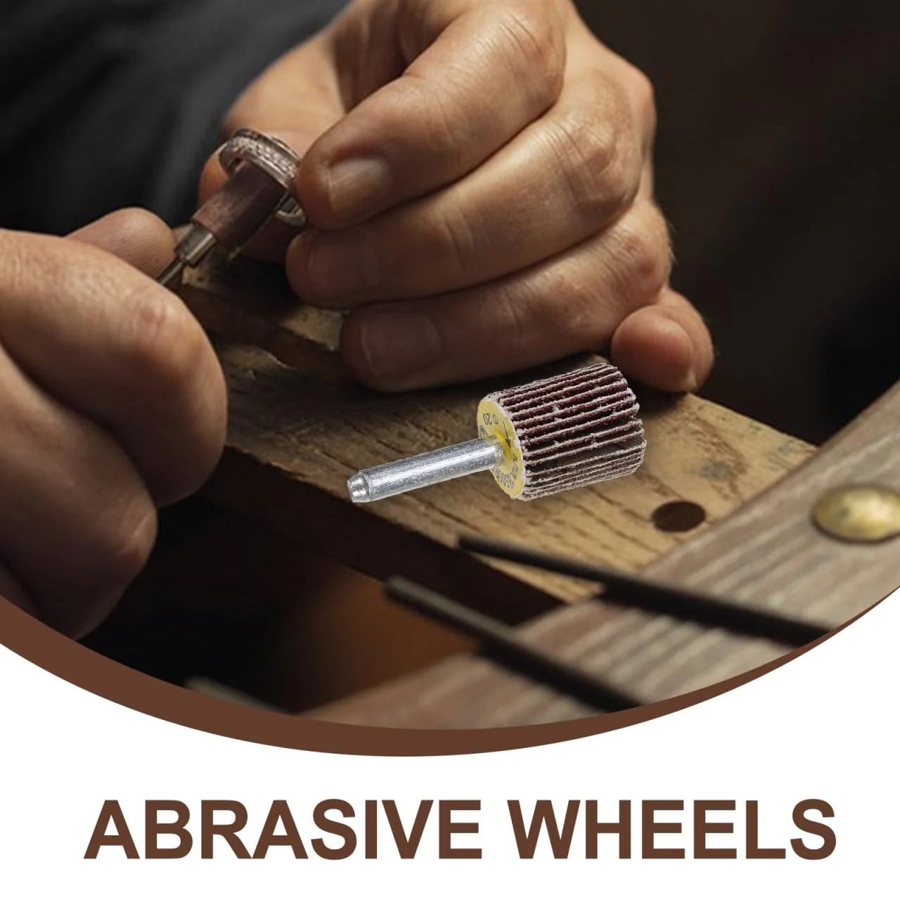 DECOMELODY 8 x Electric Straight Grinder Sanding Disc Abrasive Wheel Slat Grinding Wheel for Drill Car Silicon Carbide Grinding Wheel Wire Flap Wheel Steel - Image 8
