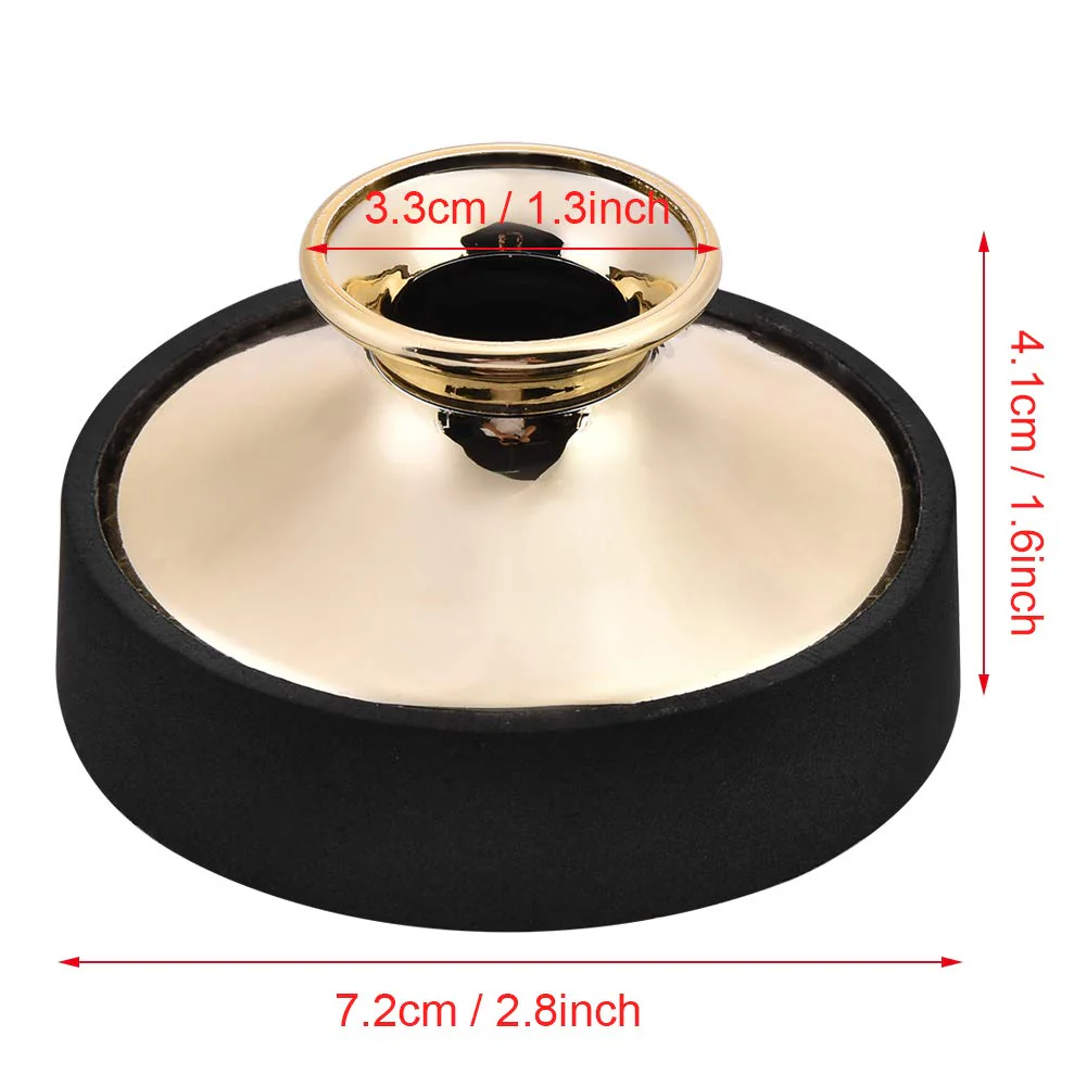 Decrease Sound Sax Practice Silencer Silencer Alto Saxophone Mute for Concert Golden - Image 2