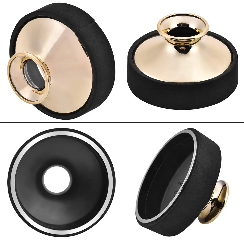 Decrease Sound Sax Practice Silencer Silencer Alto Saxophone Mute for Concert Golden - Image 3