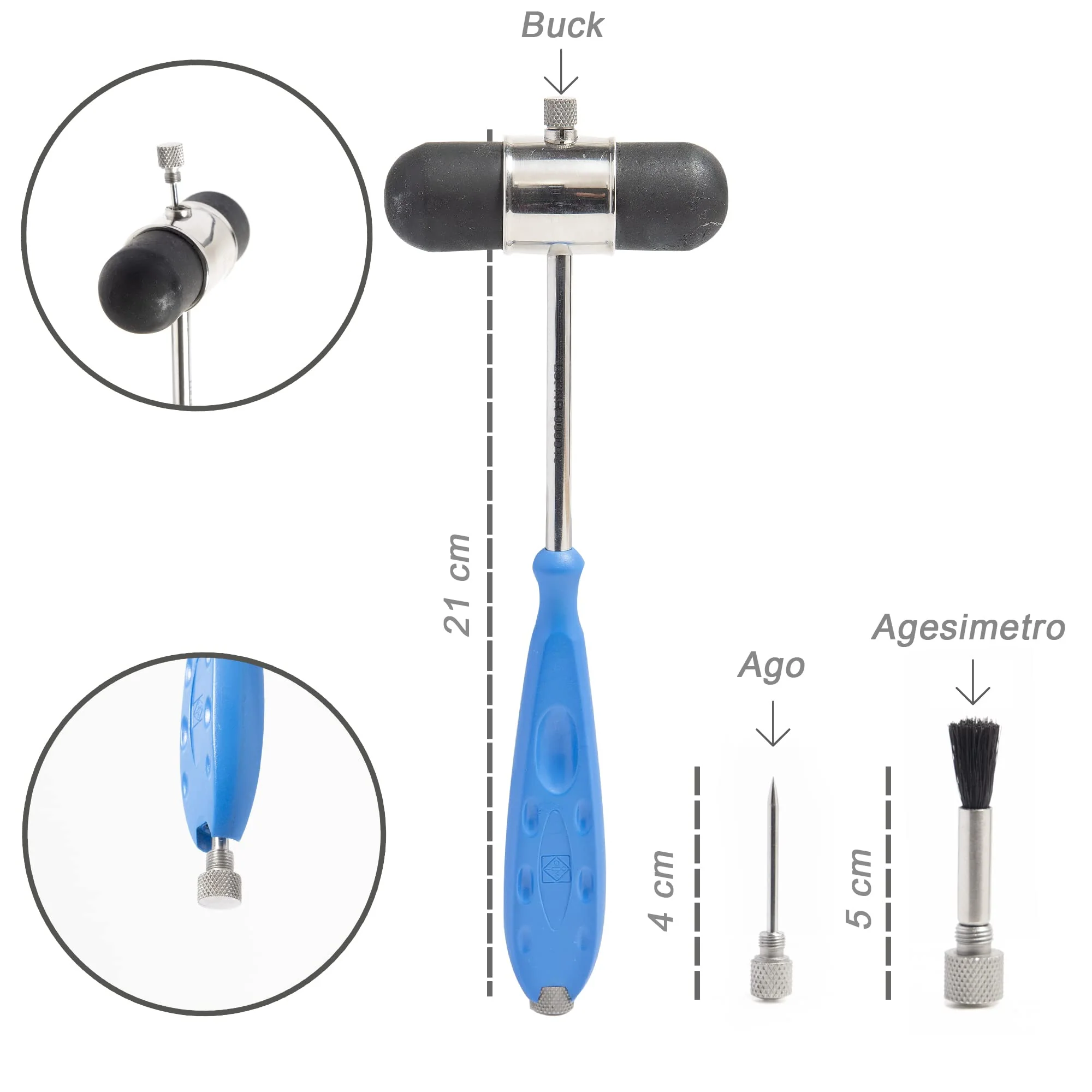 Dejerine Gima 2000 Neurological Hammer, Pack of 1 - Image 3