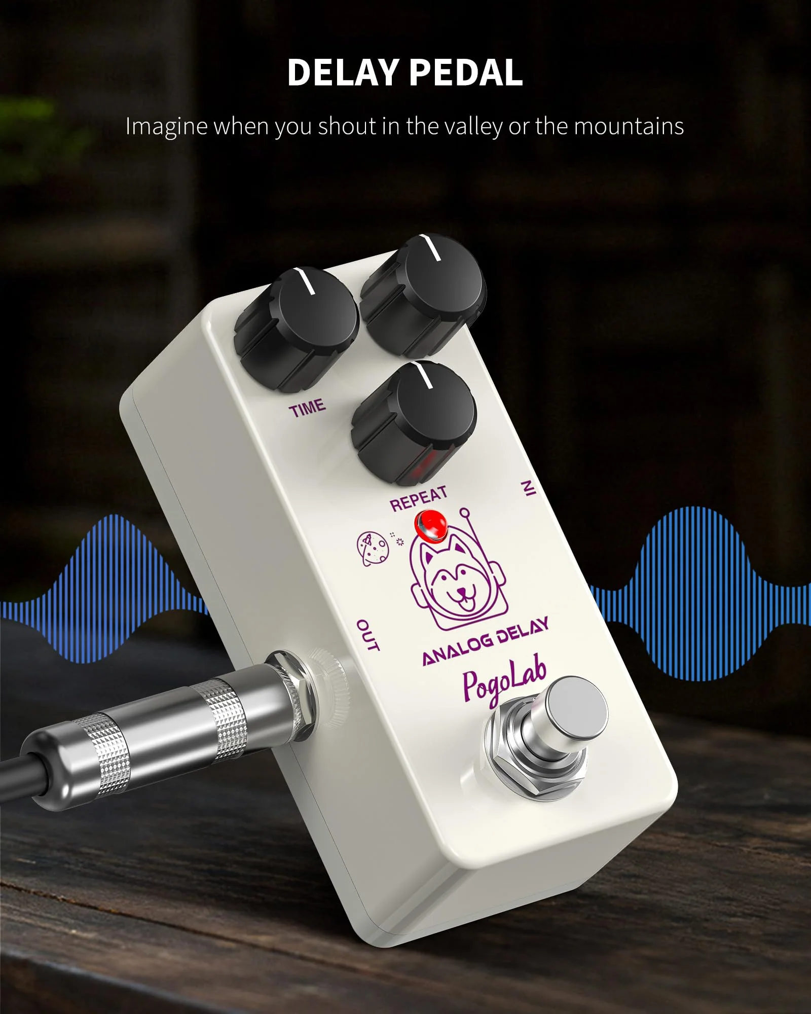 Delay Pedal, Delay Pedals for Electric Guitar, Analog Delay Guitar Pedal, DC 9V True Bypass, Mini Delay Pedal - Image 3