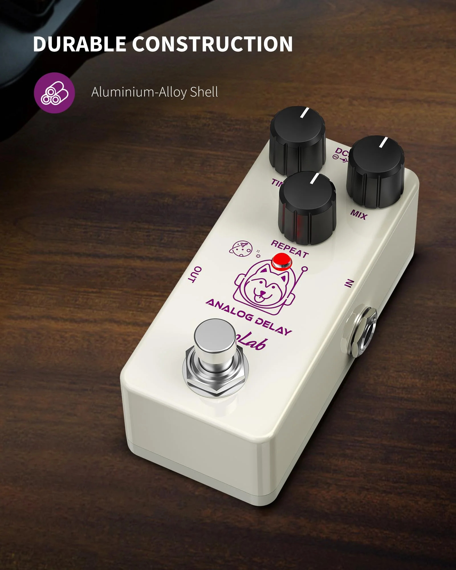 Delay Pedal, Delay Pedals for Electric Guitar, Analog Delay Guitar Pedal, DC 9V True Bypass, Mini Delay Pedal - Image 4