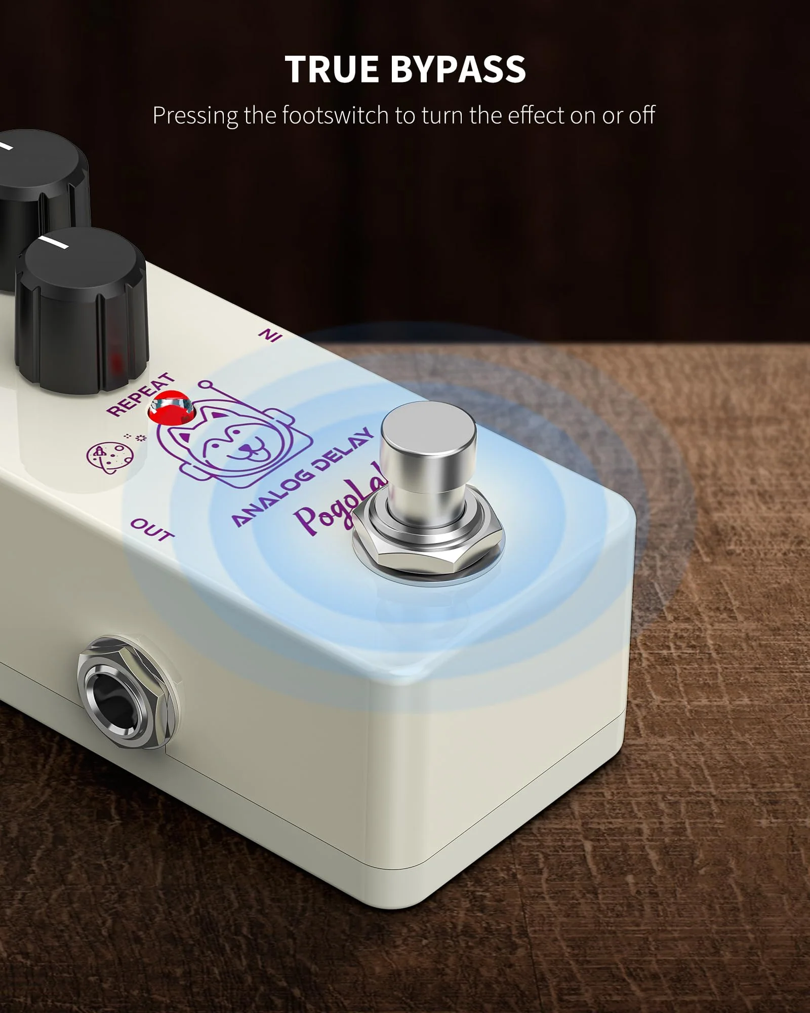 Delay Pedal, Delay Pedals for Electric Guitar, Analog Delay Guitar Pedal, DC 9V True Bypass, Mini Delay Pedal - Image 5