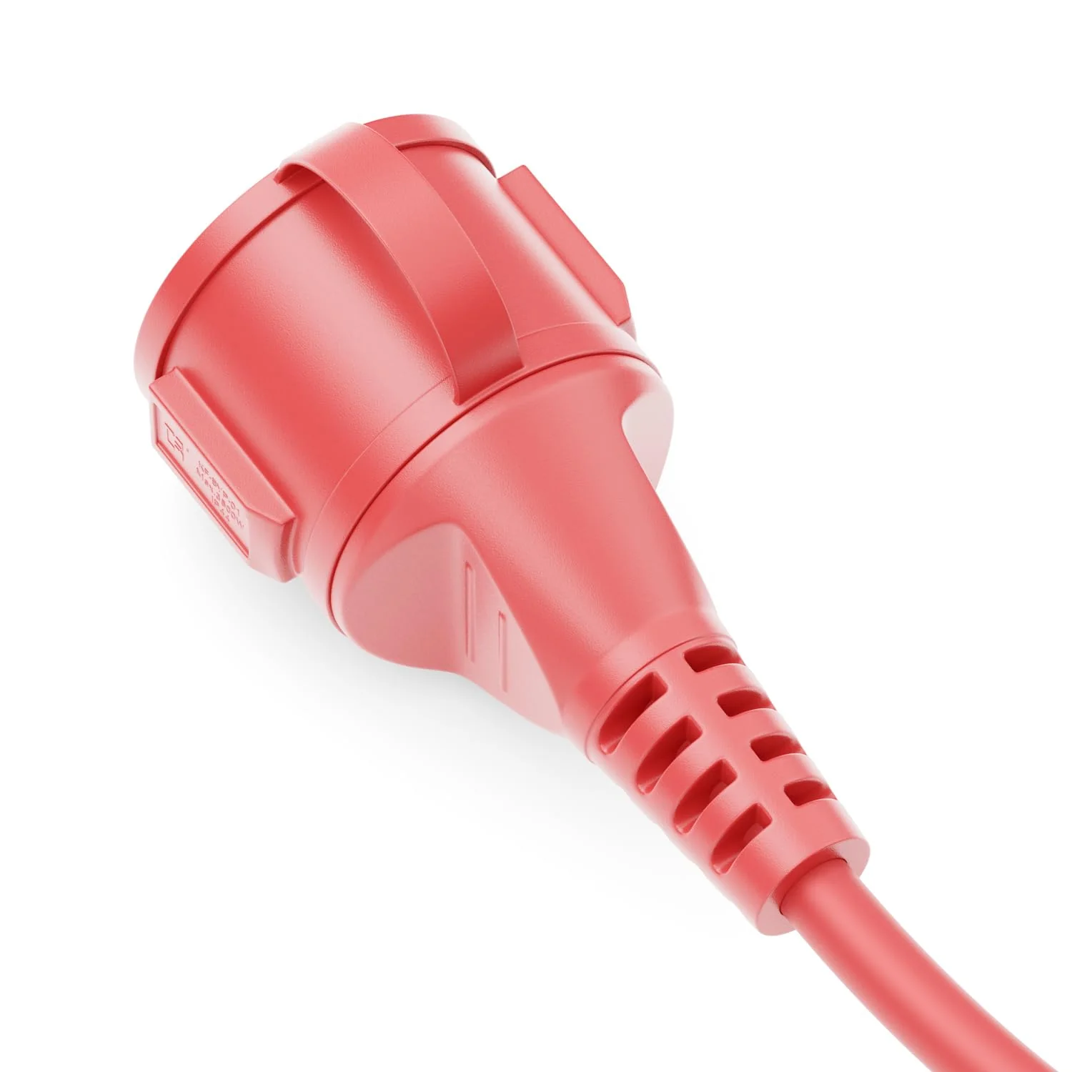 deleyCON 2 m Outdoor Extension Cable Power Cable IP44 (H07RN-F 3G1.5 mm²) Power Extension Weatherproof Rubber Cable for Outdoor Use - Protective Contact Plug to Socket - Red - Image 7