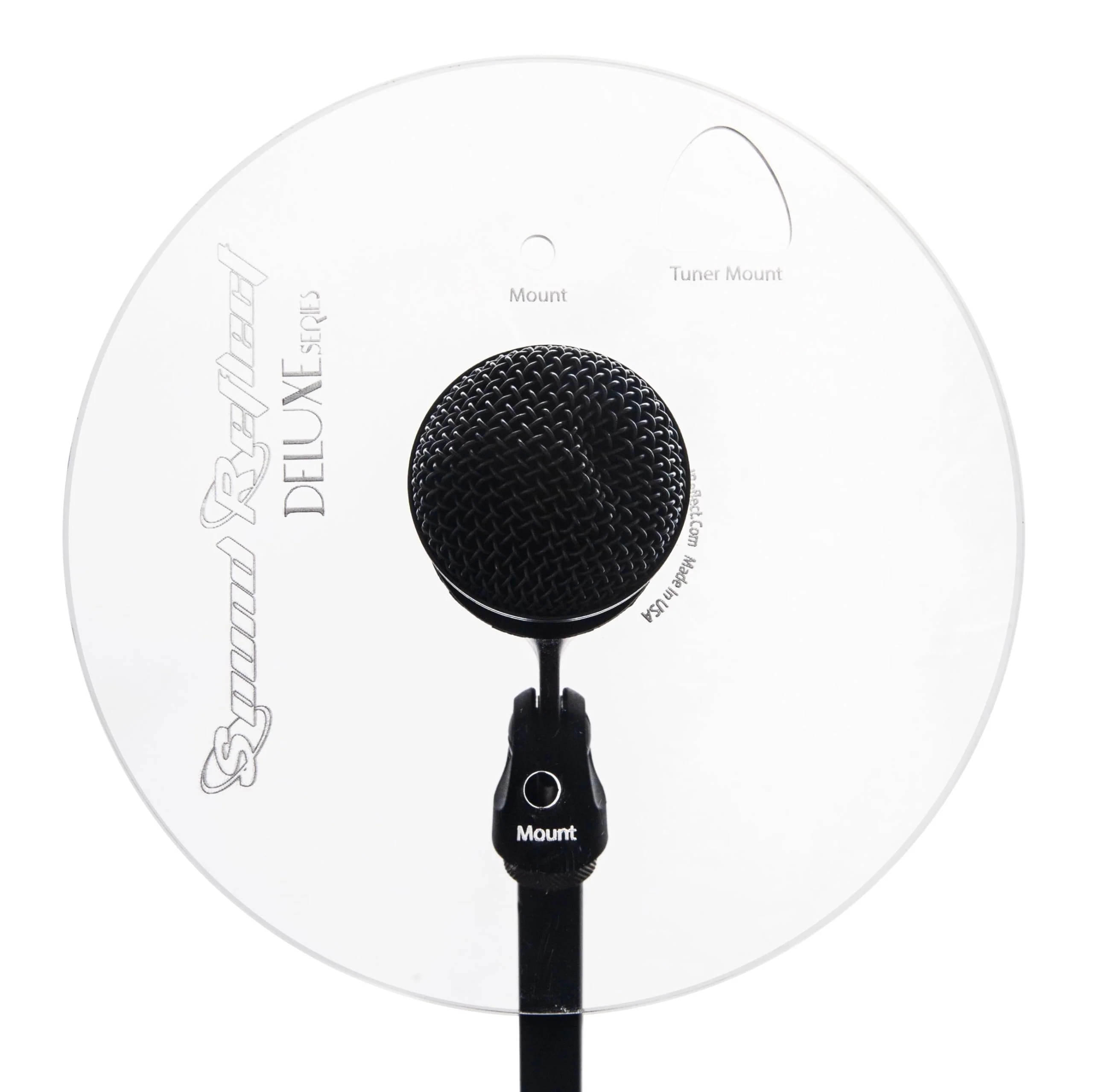 Deluxe Series Sound Shield for XLR Mics - Plexiglass - Sound Deflector for Trumpet, Trombone and Saxophone - For Home Practice, Live Performance, Studio (9" Diameter) - Image 4