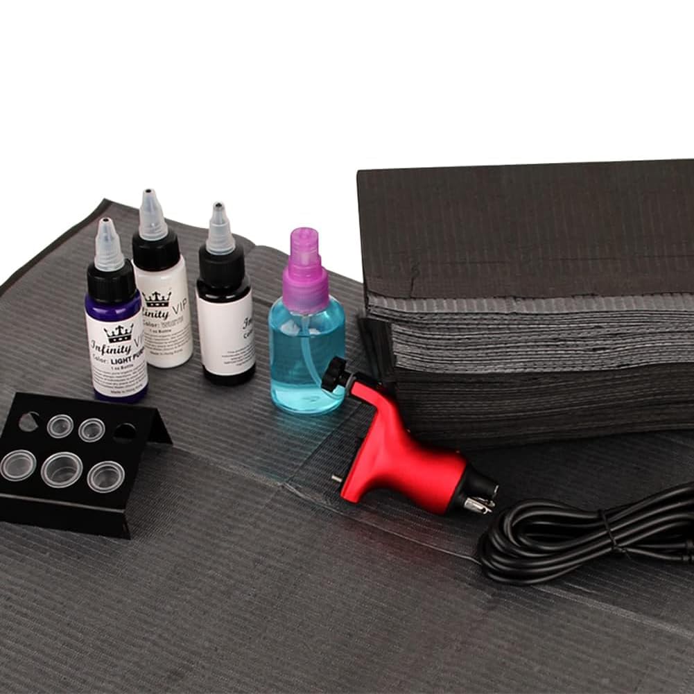 Dental Bib, Tattoo Underlay, 3-Layer Waterproof Disposable Paper Tablecloth Accessories, 45 x 33 cm (50, Black) 50 - Image 2