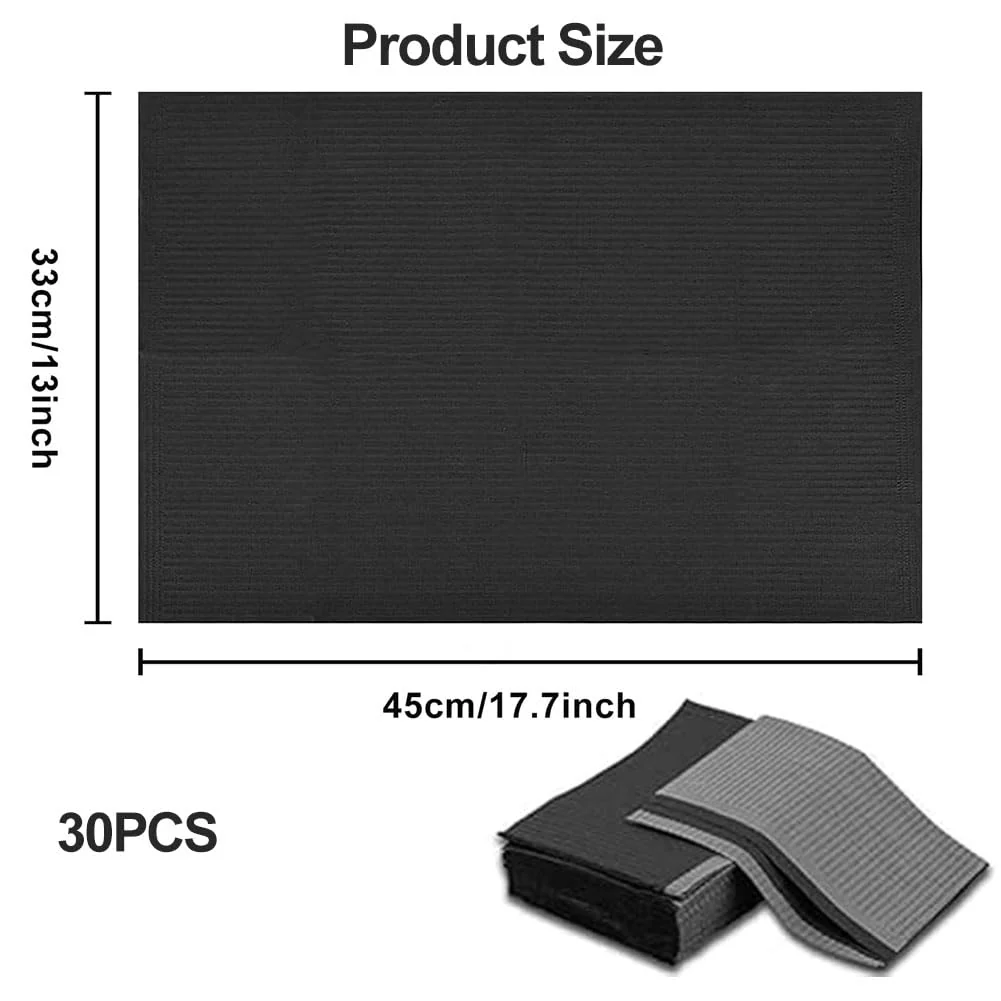 Dental Bibs, Tattoo Bibs, Tattoo Pads, Tattoo Tablecloths, Dental Bibs, Disposable Clean Pad for Tattoo Applications, Table Covers for Nail Salon, 33 cm x 45 cm, Pack of 30 - Image 2
