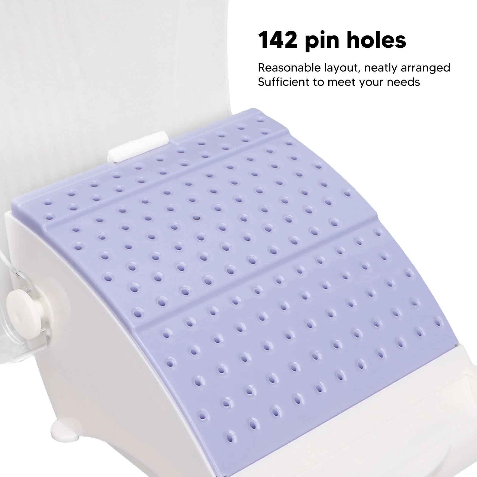 Dental Bur Block 142 Holes Bur Box Bur Holder, Annhua Dental Bur Organiser Plastic with Lid Case for Needle, Bur, File - Image 7