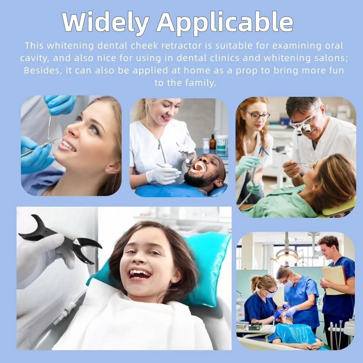 Dental Cheek Holder, Autoclavable Double Head Mouth Opener for Teeth Whitening, 2 Sizes T-shaped Transparent Lip Cheek Holder for Dentist, Oral Care, Party, Mouth Guard, Pronouncing White - Image 8