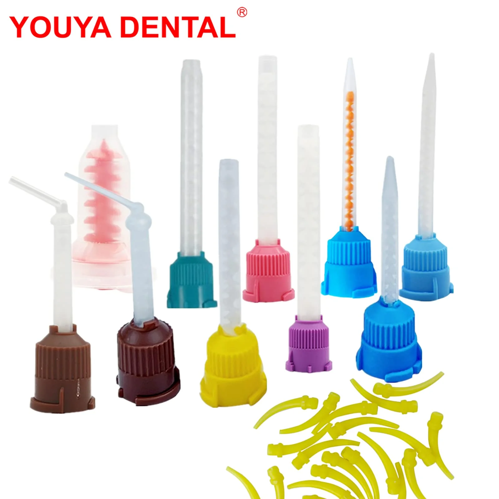 Dental Impression Mixing Tips, YOUYA DENTAL 50pcs Dental Intra Oral Tips for Dentistry Materials Mixing Tube Disposable Silicone Rubber Head Lab Products - Green 50Pcs NT7002-Green - Image 6