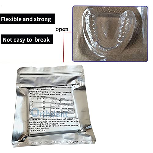 Dental Lab Rail Thermoforming Material for Vacuum Forming Soft Hard 1/1.5/2mm (1.0mm, Hard) - Image 9