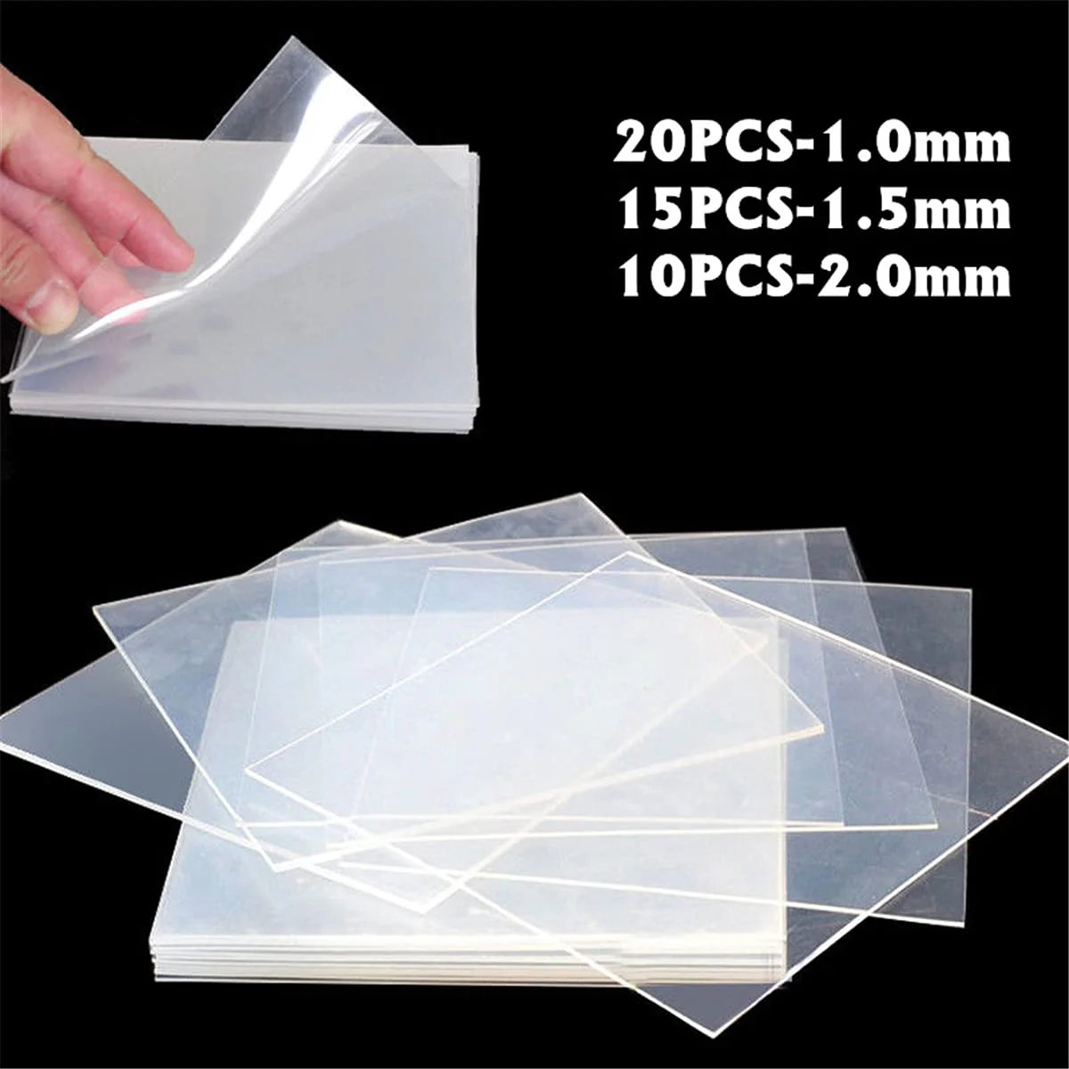 Dental Lab Rail Thermoforming Material for Vacuum Forming Soft Hard 1/1.5/2mm (1.0mm, Soft) - Image 7