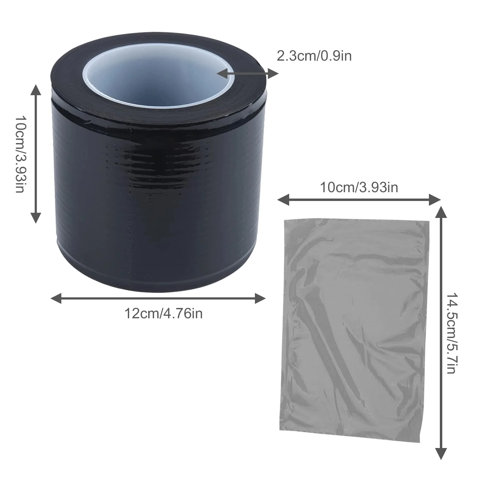 Dental Protective Film, 1200 Sheets, PE Disposable Protective Film, Plastic Tattoo Protective Film for Dental Materials, Barrier Film, Sticky (Black) Black - Image 5