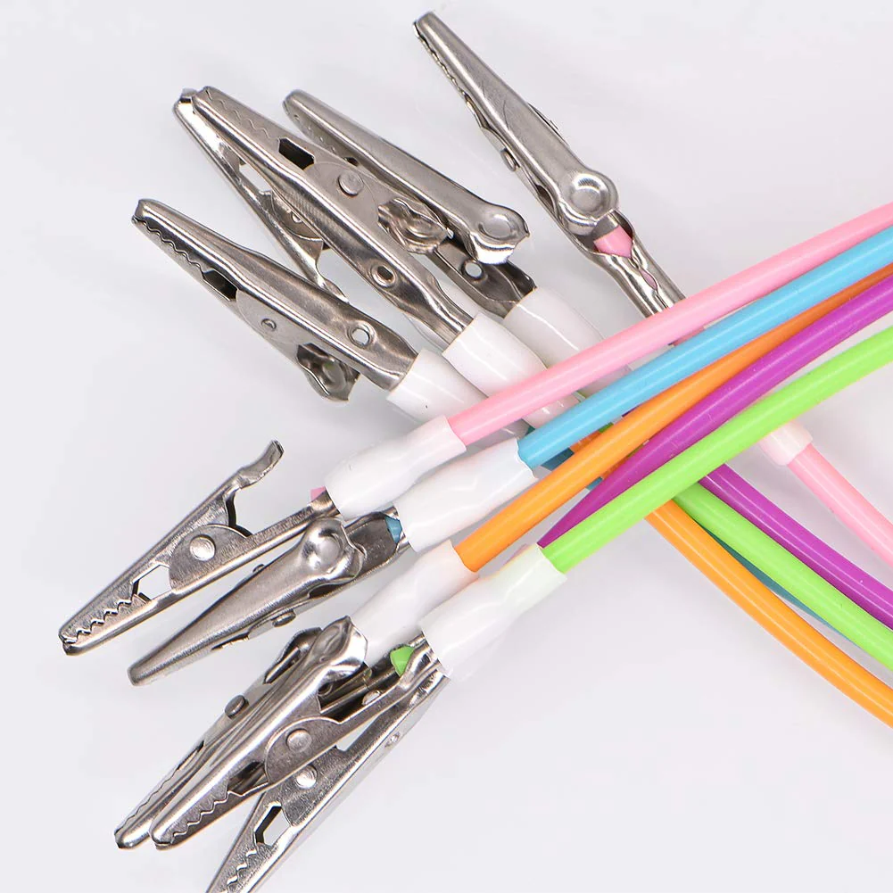 Dental Silicon Bib Clips,Colorful Sterilizable Bib Clips Napkin Holder Chain (10 PCS) 10 PCS - Image 4