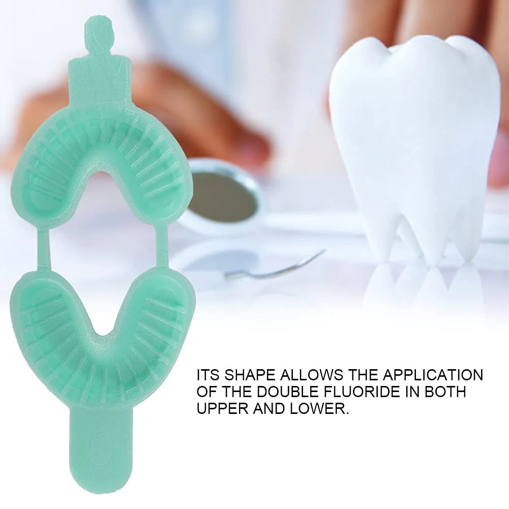 Dental Tray Kit, 50pcs/Set Disposable Fluoride Trays, Double Arch Trays, Dental Aids, Dental Tray Accessories(S) S - Image 4