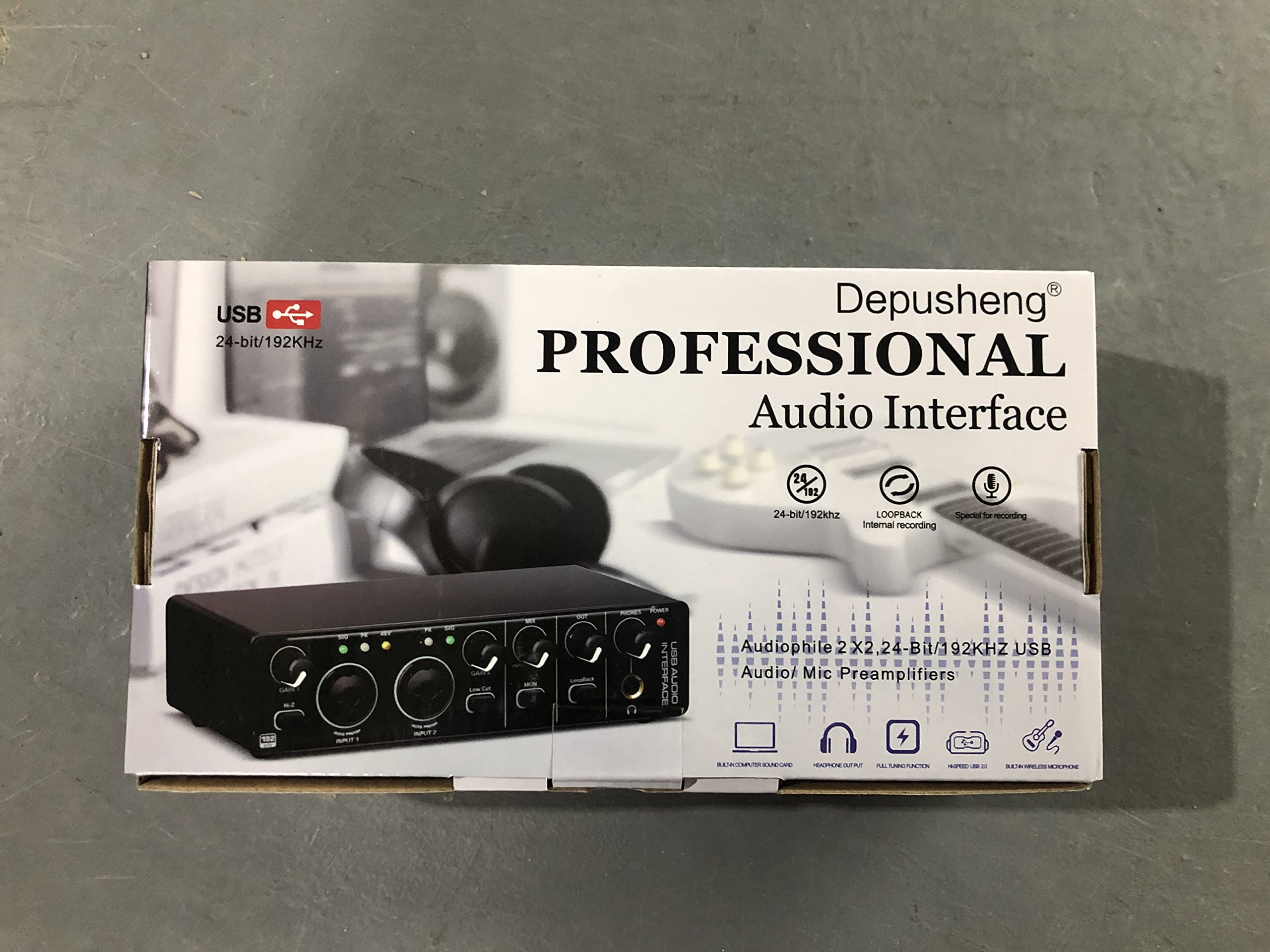 Depusheng RX2 usb audio interface computer recording sound card, home studio audio interface, can connect 48V condenser microphone, guitar recording - Image 15