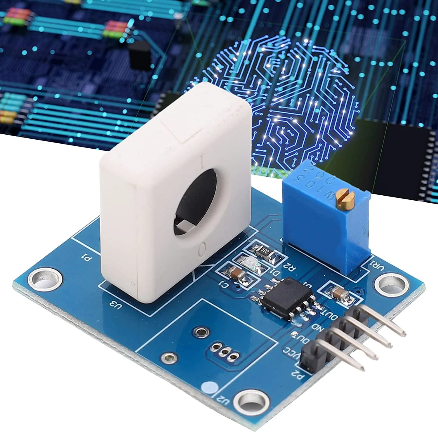 Deror Hall Current Sensor DC 5V Hall Current Detection Sensor Module 35A Short Circuit Overcurrent Protection Detector WCS1800 - Image 6