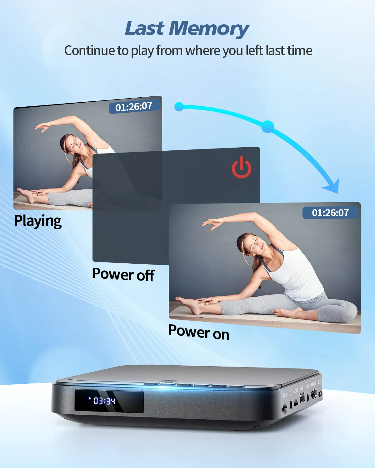 Desobry Mini DVD Player HDMI, 1080P HD Small Compact DVD Player for Smart TV with All Region Free, DVD CD Player with AV Output, USB/TF Card Input, Remote Control, Support PAL/NTSC Black - Image 6