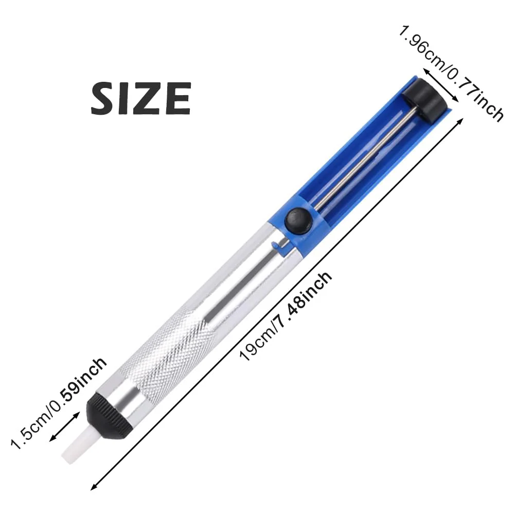 Desoldering Suction Pump, Antistatic Desoldering Pump, Desoldering Wick, Soldering Suction Suction, Soldering Extraction Pump, Desoldering Soldering for Professional Welders, Desoldering Valve Pump, - Image 3