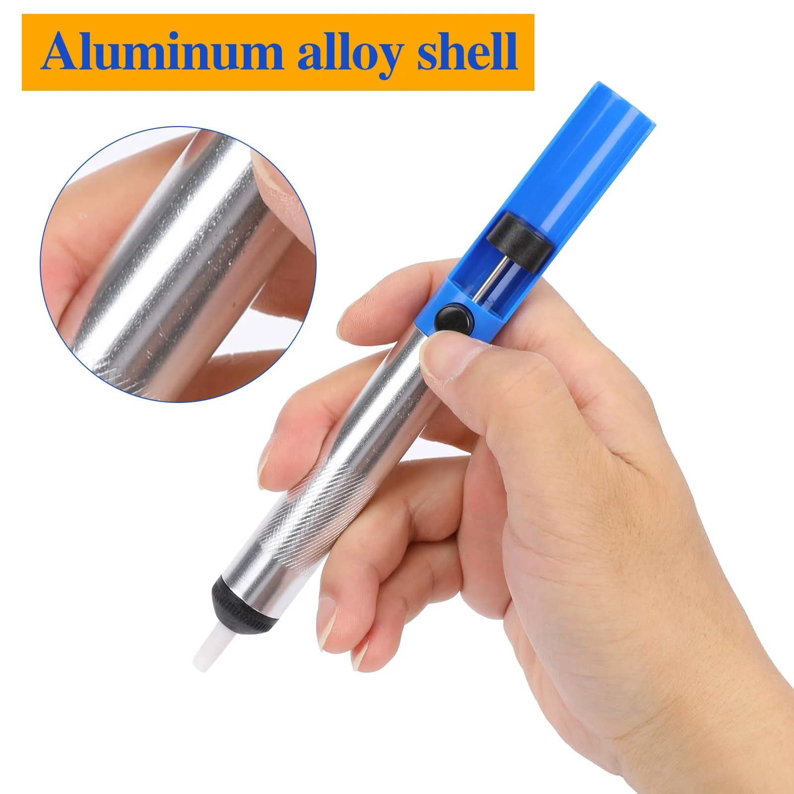 Desoldering Suction Pump, Antistatic Desoldering Pump, Desoldering Wick, Soldering Suction Suction, Soldering Extraction Pump, Desoldering Soldering for Professional Welders, Desoldering Valve Pump, - Image 4
