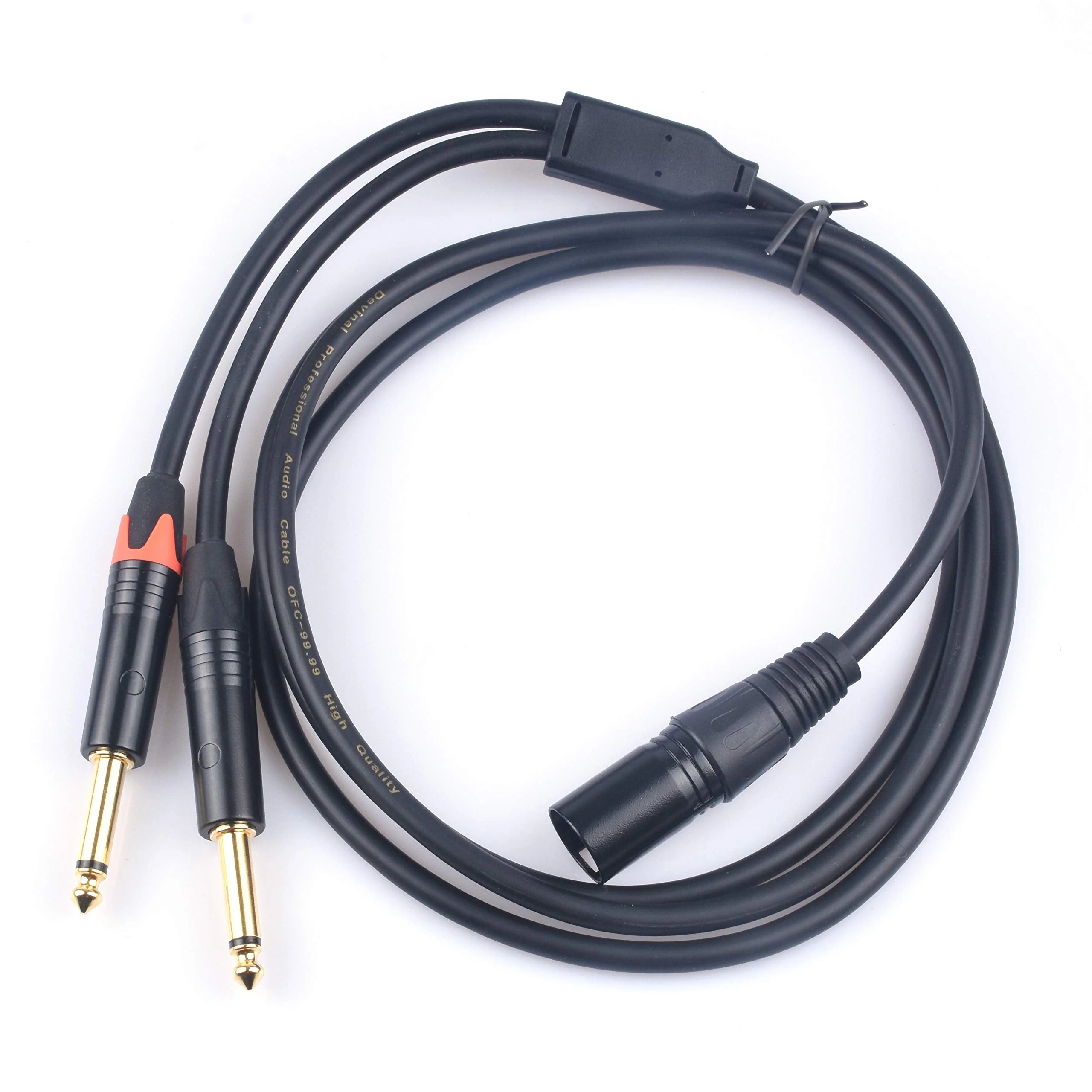 Devinal Dual 1/4 to XLR Y Splitter Cable, Double 6.35mm TS Male to XLR 3pin Male Stereo Cord, Dual Quarter inch Mono to XLR Male Plug Microphone Audio Converter Adapter 10 Feet 3m 10 FT - Image 6
