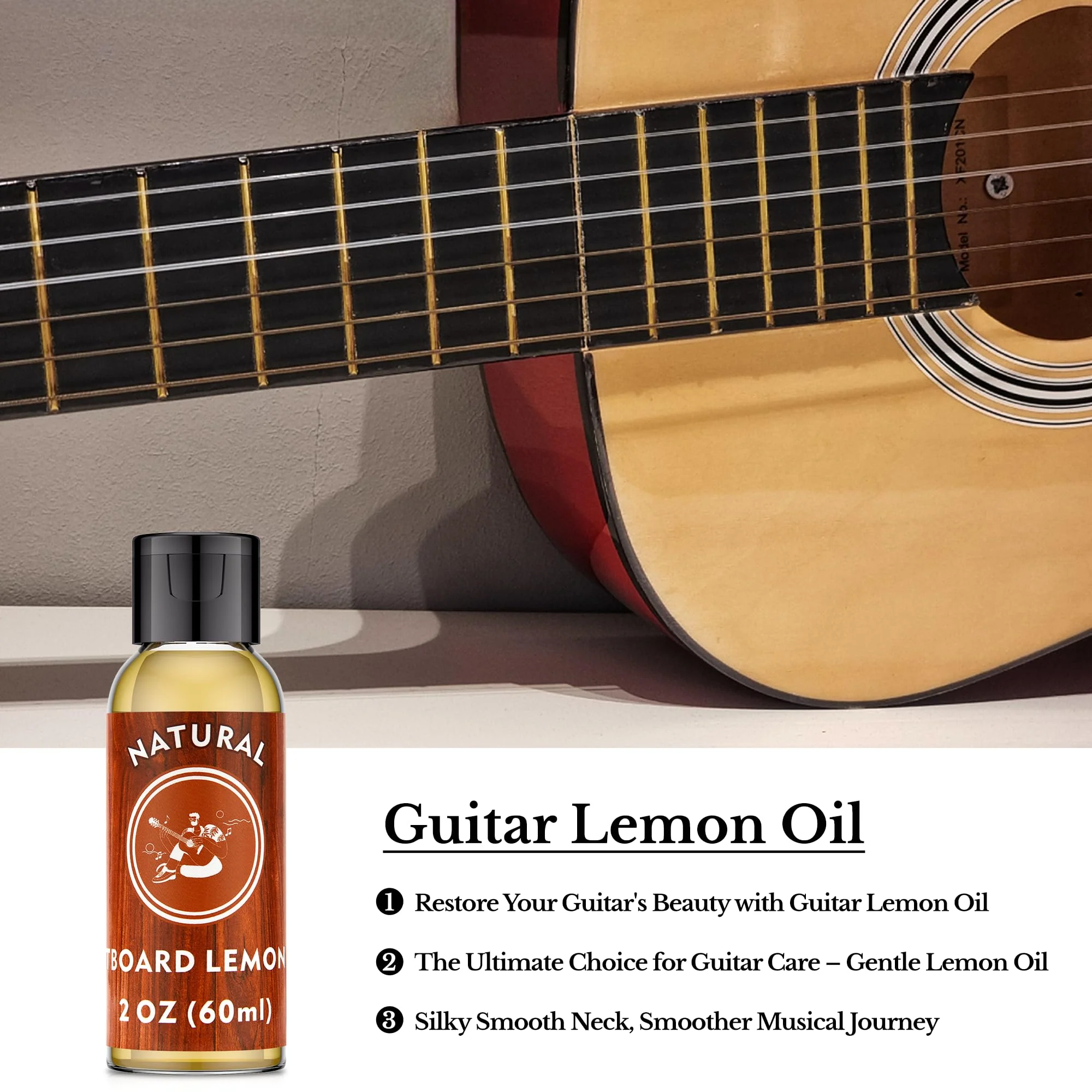 Deviser Guitar Cleaning,All IN ONE Kit,fretboard Lemon oil,Polish,Guitar String-cleaner,Guitar string winder,Cleaning cloth for guitar cleaning and maintenance 3 PACK - Image 4