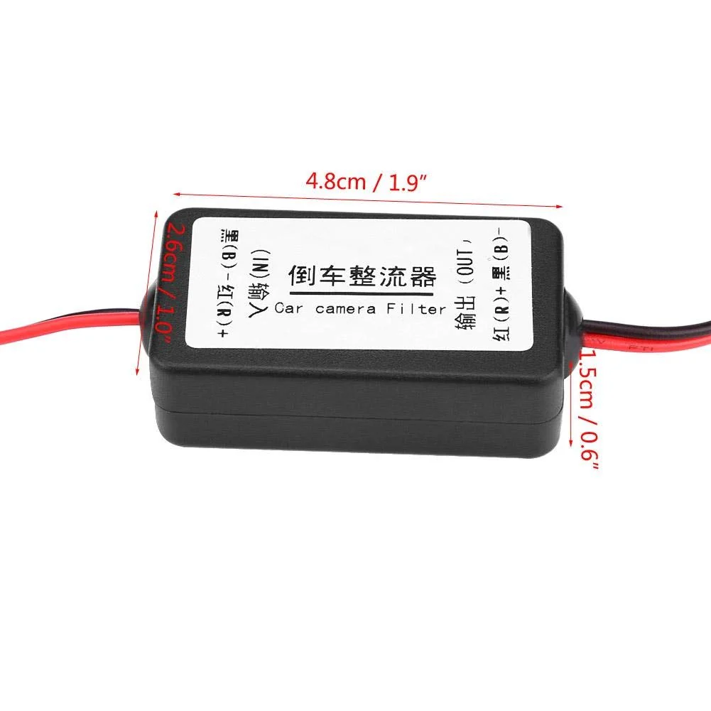 DEWIN Car Reversing Camera Filter, 12 V Filter DC Reversing Camera Power Relay Condenser Filter Rectifier - Image 4