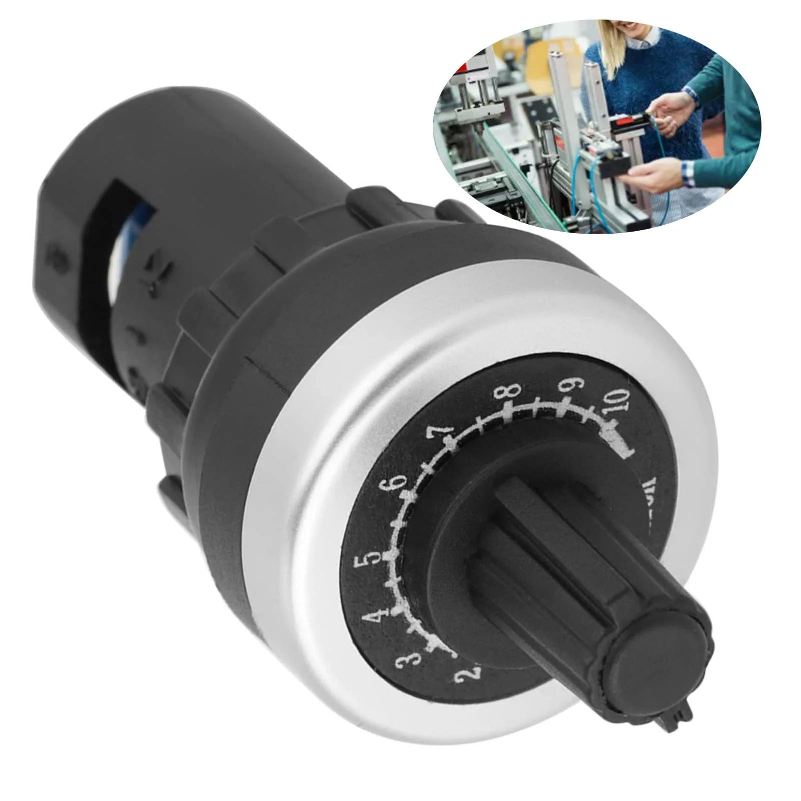 DEWIN Governor Rotary Potentiometer, 10k Potentiometer Panel Mount VSD VFD for Variable Speed Drive Invert - Image 6
