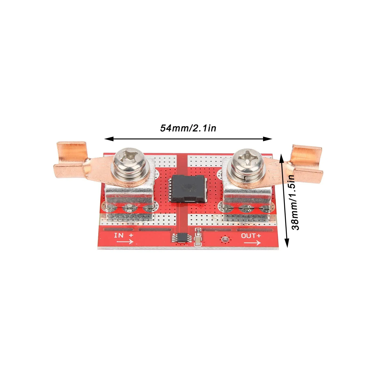 DEWIN Ideal diode, 50 A high current diodes, solar charging, anti-backflow protection board, positive low resistance for charging protection against irrigation, for parallel connection of solar cells - Image 4